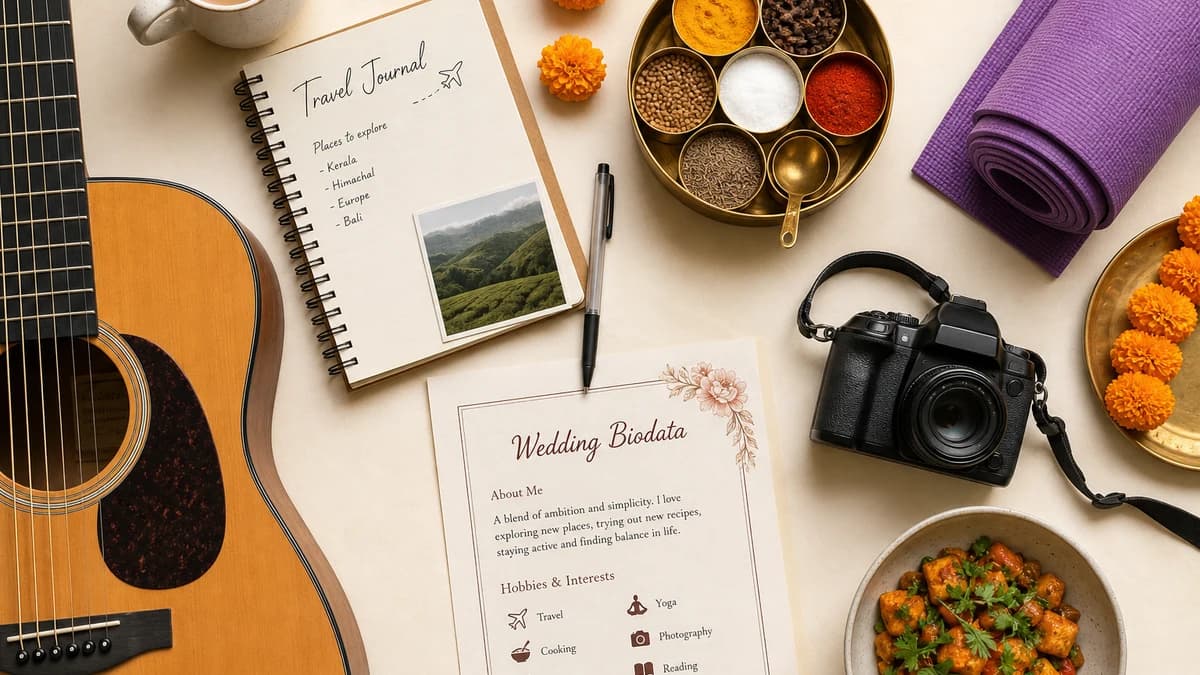 Showcasing Hobbies and Personal Interests in Your Biodata (Make Your Matrimonial Profile Feel Human)