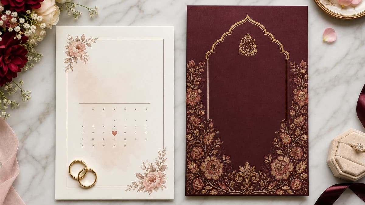 Save the Date vs Wedding Invitation: When to Send Each Card (India Guide)