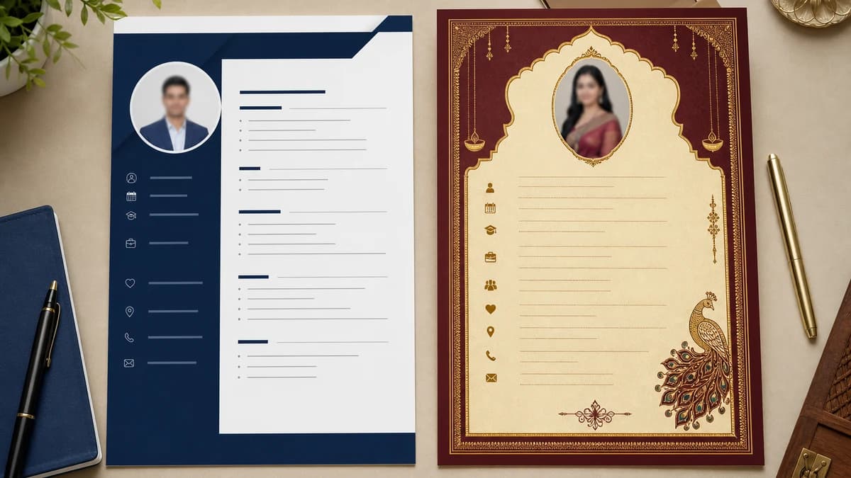 Modern Minimalist vs. Traditional Decorative: Choosing the Right Matrimonial Template